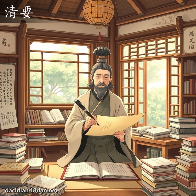 清要 - 国语大辞典配图