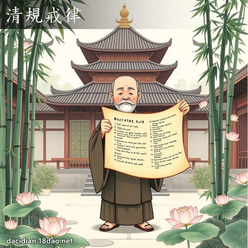 清规戒律 - 国语大辞典配图