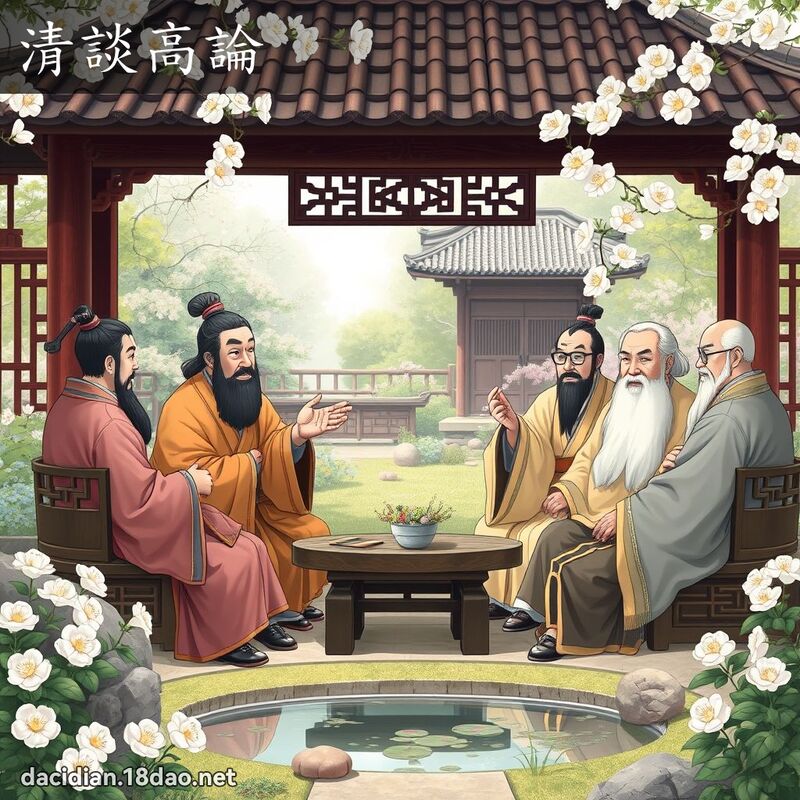 清談高論 - 國語大辭典配圖