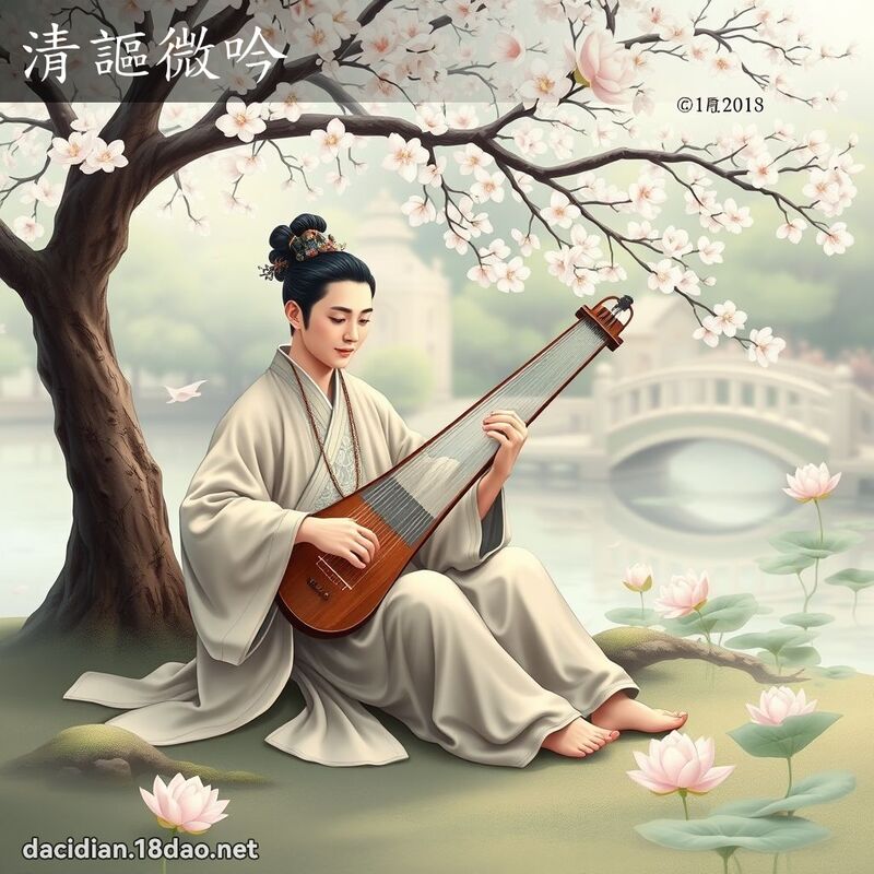 清謳微吟 - 国语大辞典配图