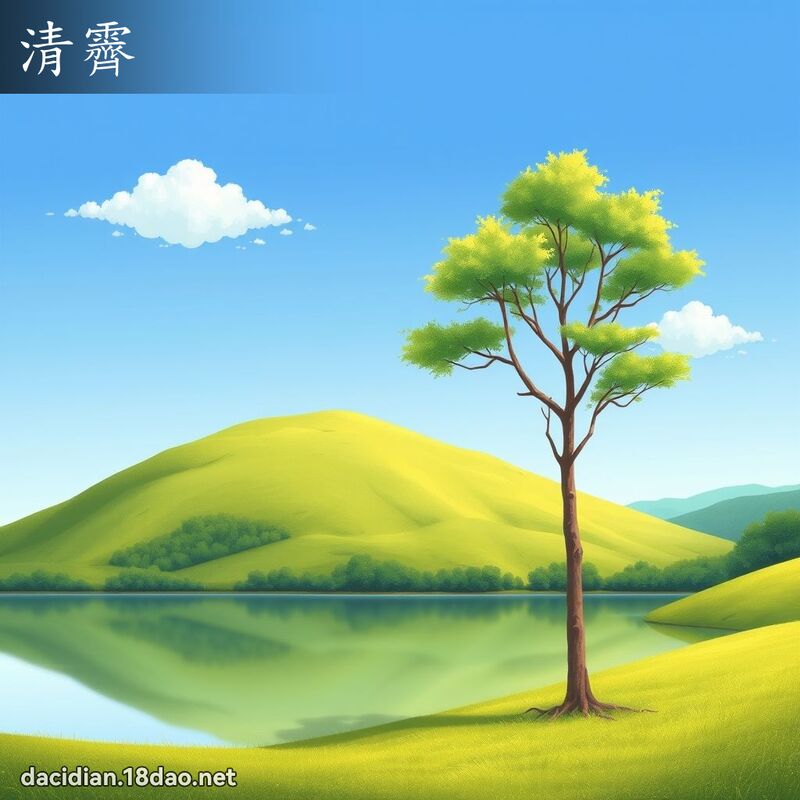 清霽 - 国语大辞典配图