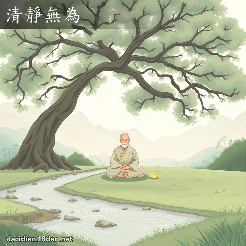 清靜無為 - 國語大辭典配圖