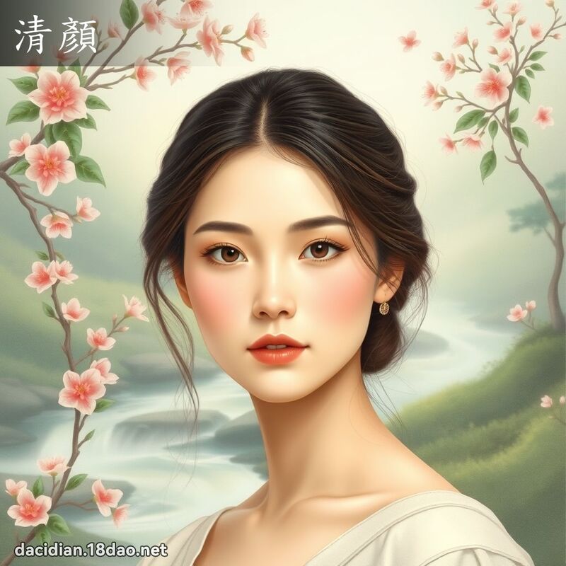 清顏 - 国语大辞典配图