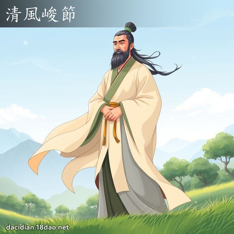 清風峻節 - 國語大辭典配圖