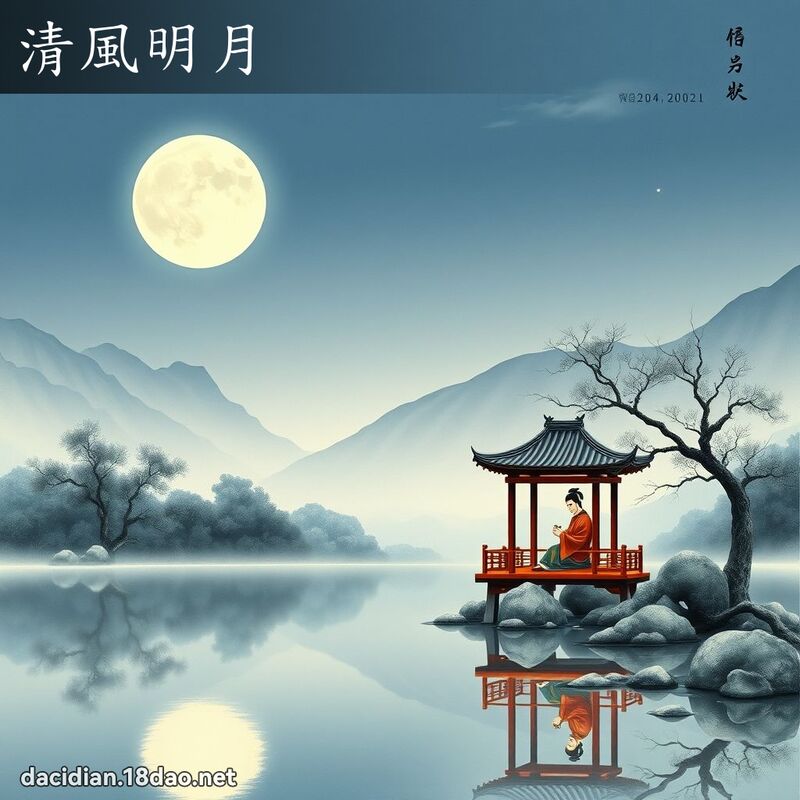 清風明月 - 國語大辭典配圖