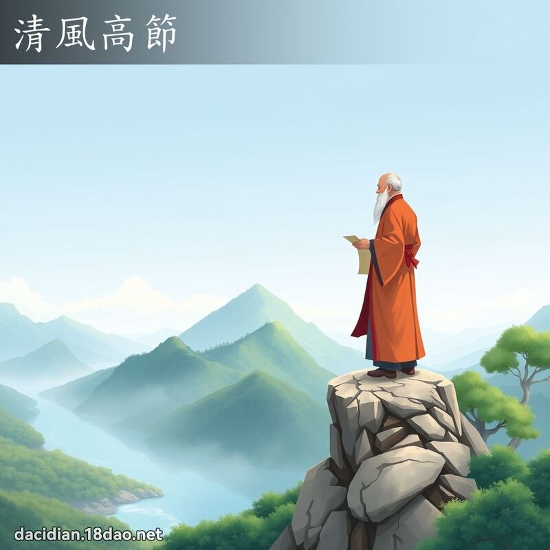 清風高節 - 國語大辭典配圖