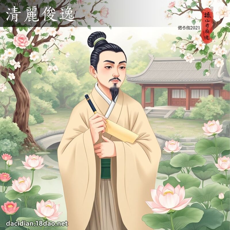清丽俊逸 - 国语大辞典配图
