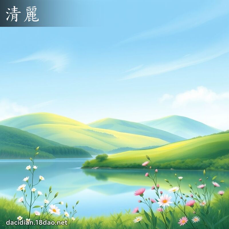 清丽 - 国语大辞典配图