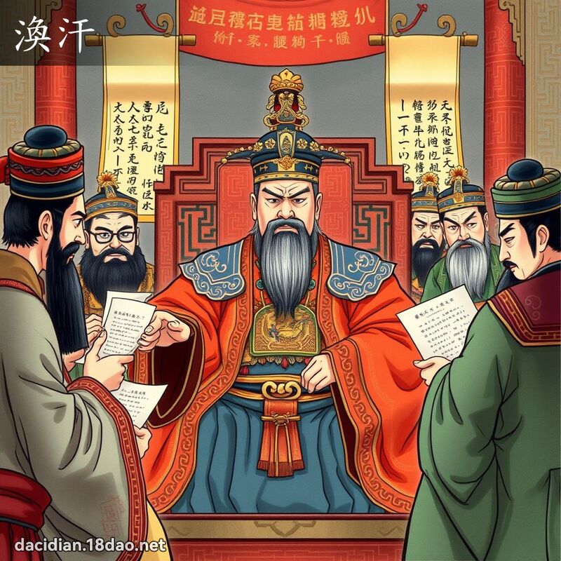 涣汗 - 国语大辞典配图