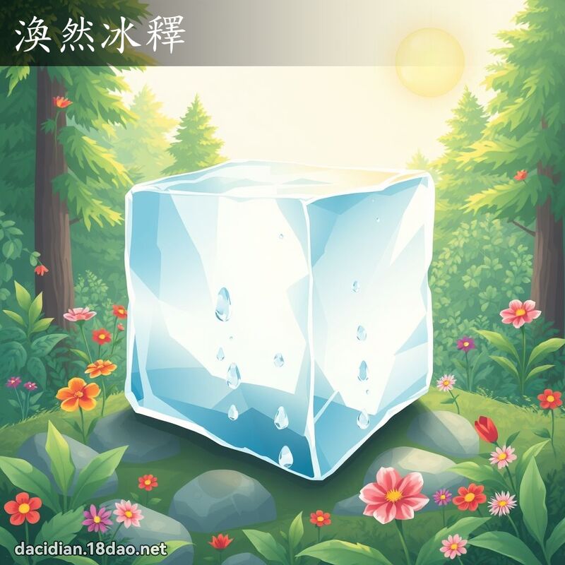 涣然冰释 - 国语大辞典配图