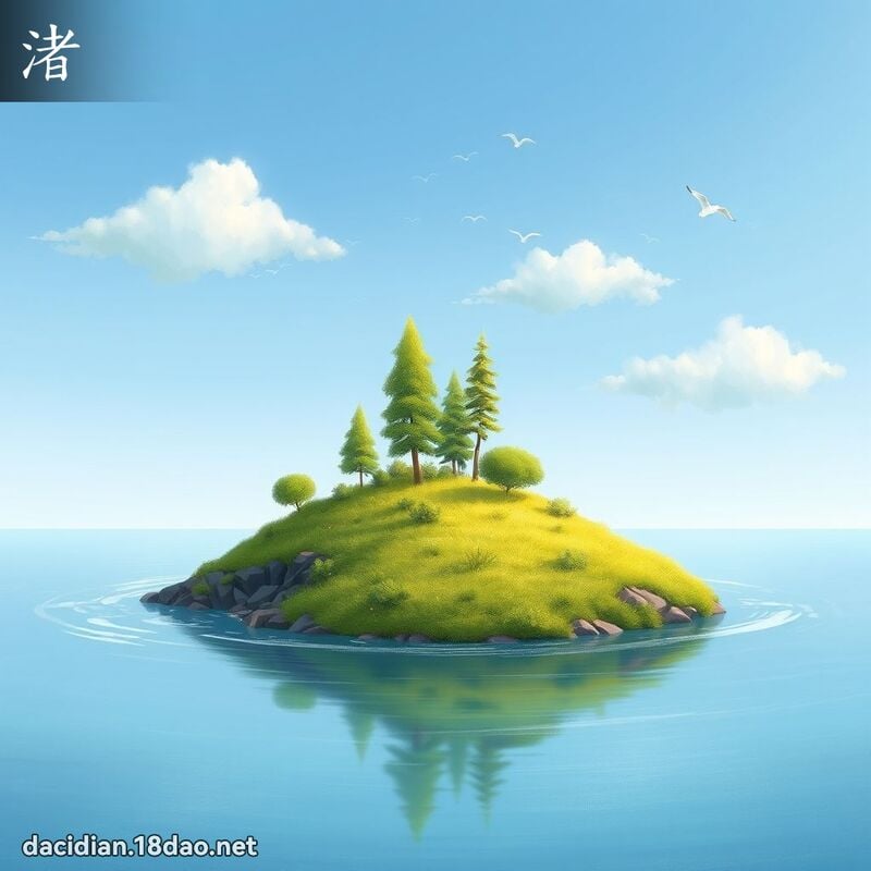 渚 - 国语大辞典配图