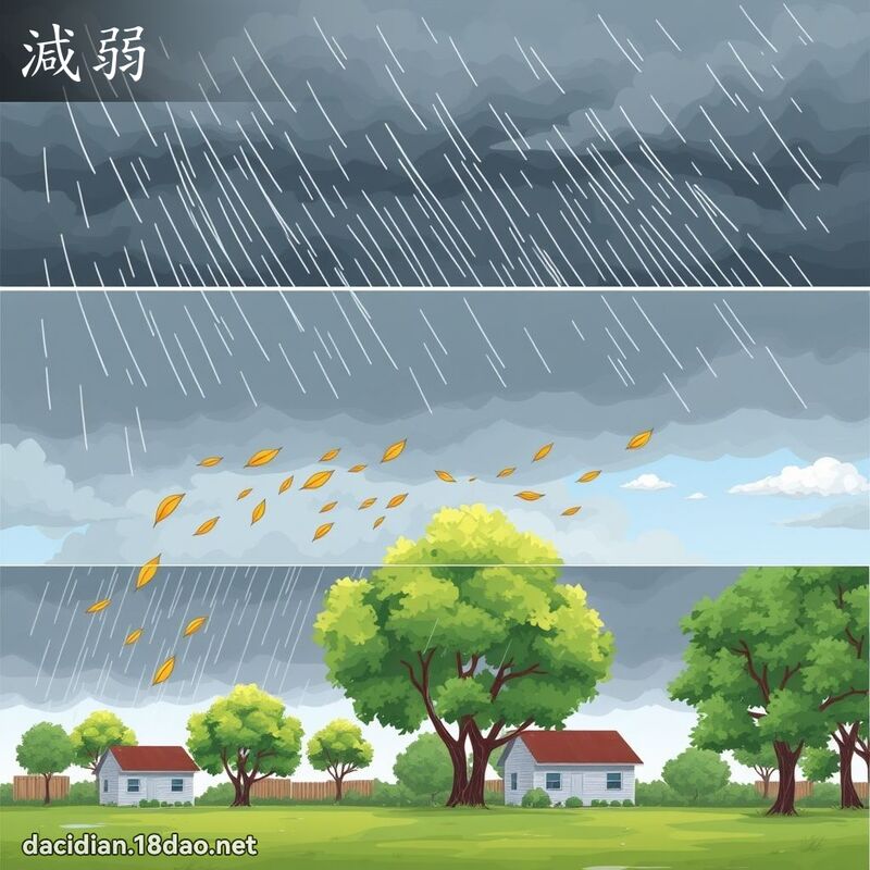 减弱 - 国语大辞典配图