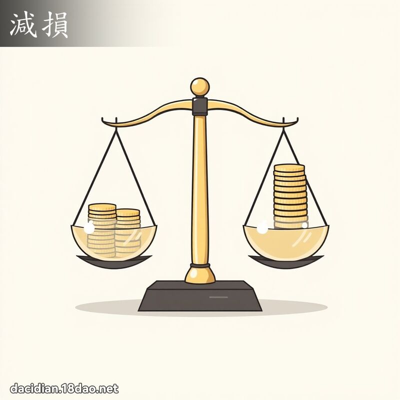 减损 - 国语大辞典配图