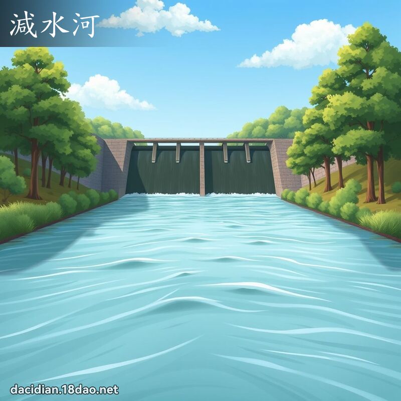 減水河 - 國語大辭典配圖