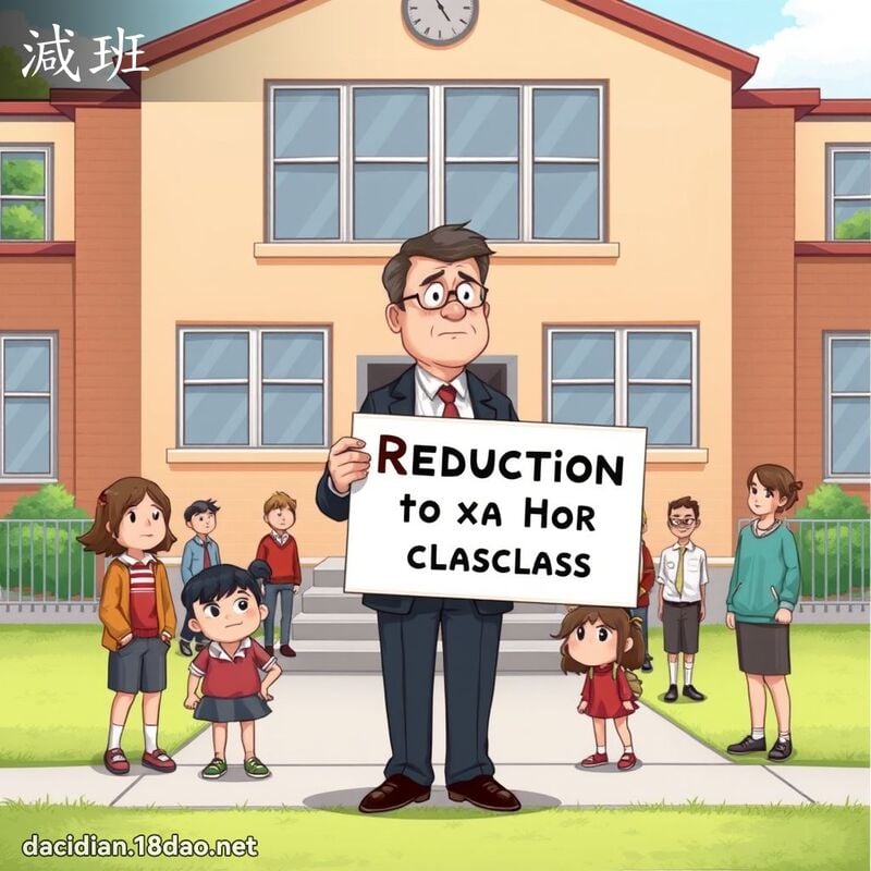 減班 - 國語大辭典配圖