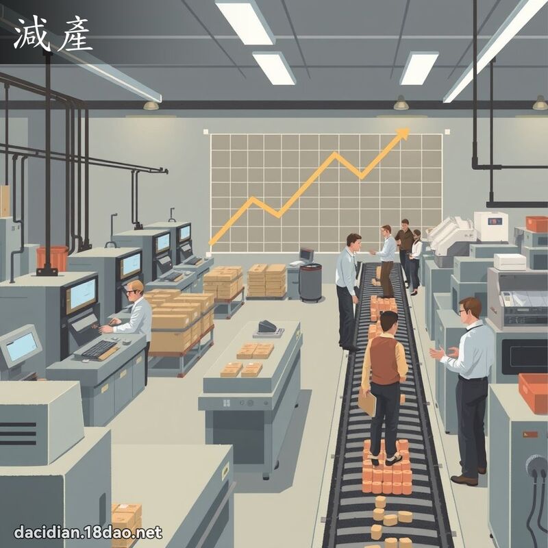 減產 - 國語大辭典配圖