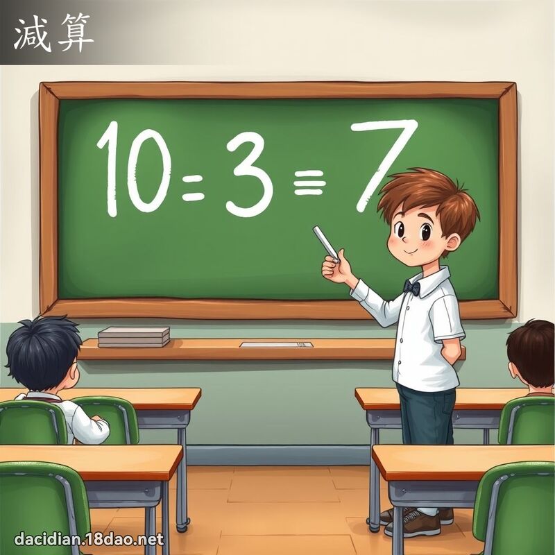 減算 - 國語大辭典配圖