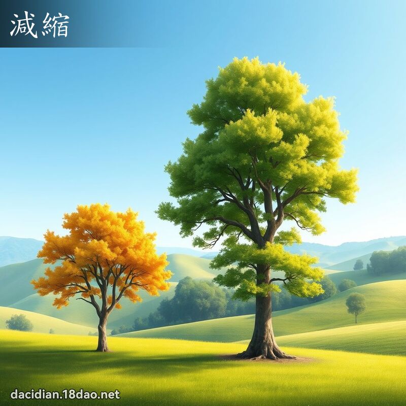 减缩 - 国语大辞典配图