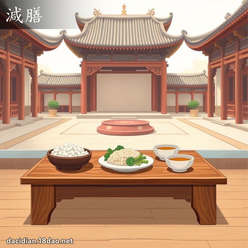 減膳 - 國語大辭典配圖
