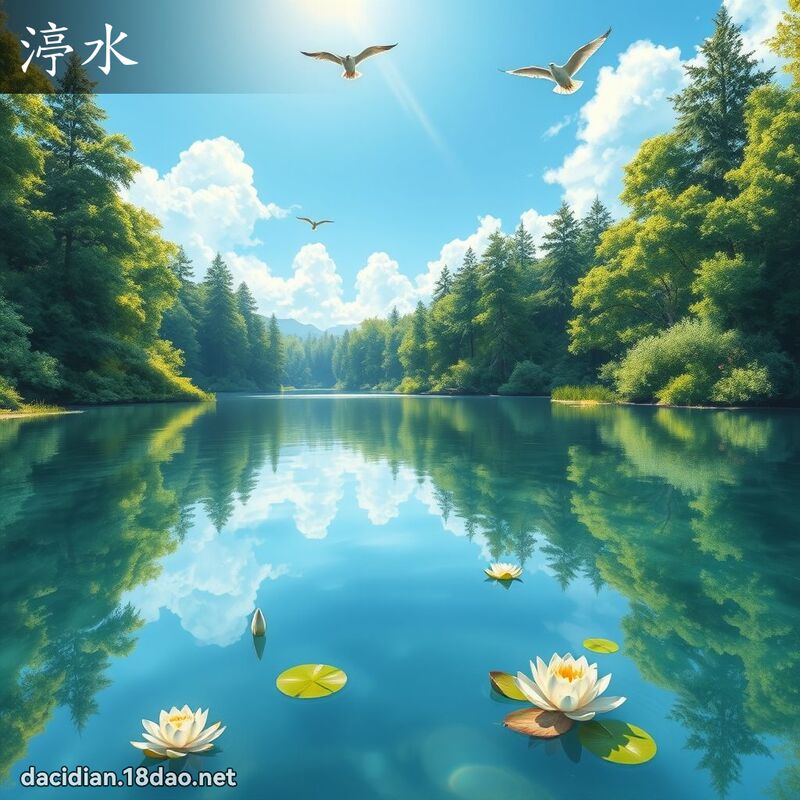 渟水 - 国语大辞典配图