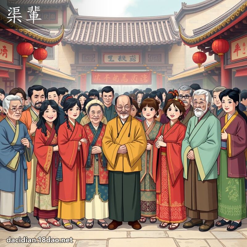 渠辈 - 国语大辞典配图