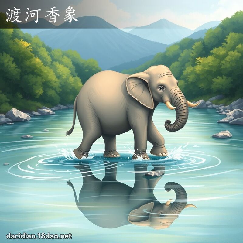 渡河香象 - 国语大辞典配图