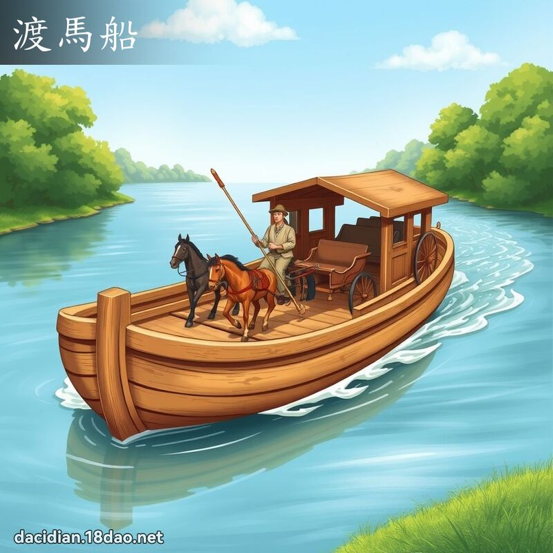 渡馬船 - 國語大辭典配圖