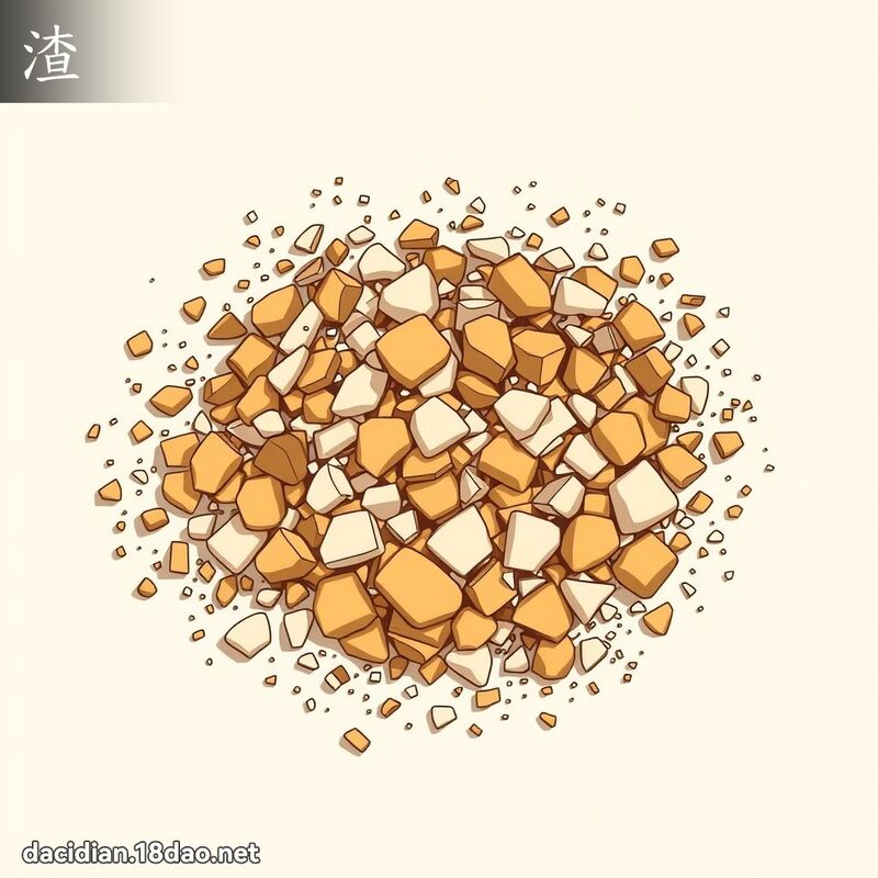 汉字: 渣 (多音字)