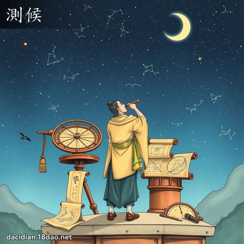 测候 - 国语大辞典配图