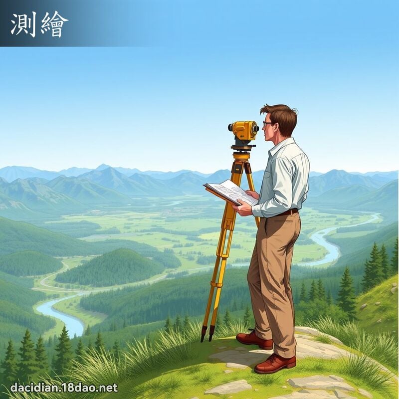 測繪 - 國語大辭典配圖