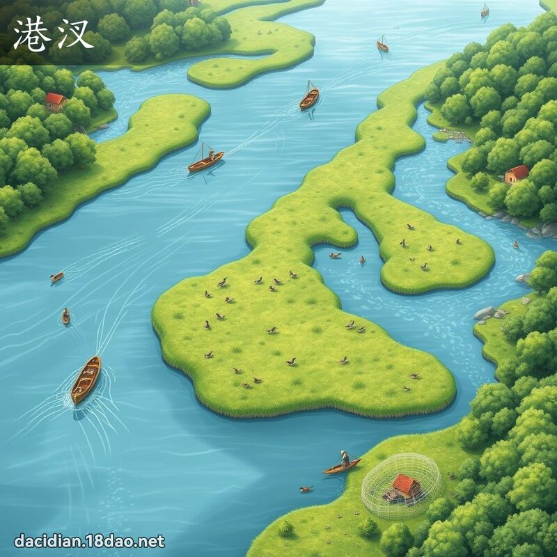 港汊 - 國語大辭典配圖