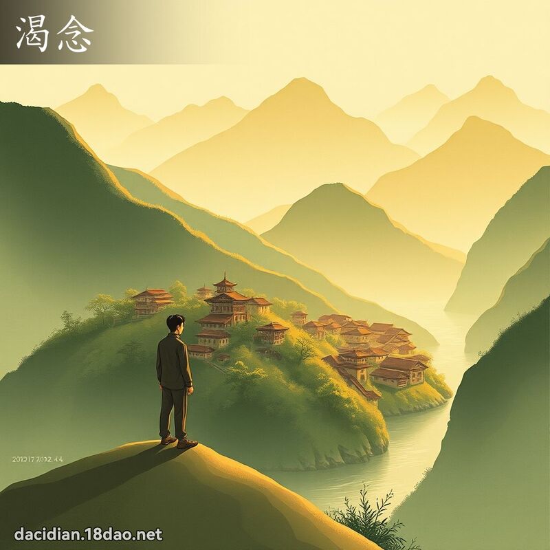 渴念 - 國語大辭典配圖