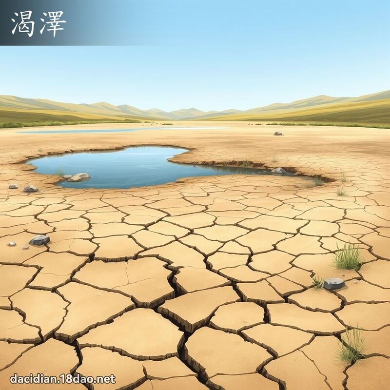 渴澤 - 國語大辭典配圖