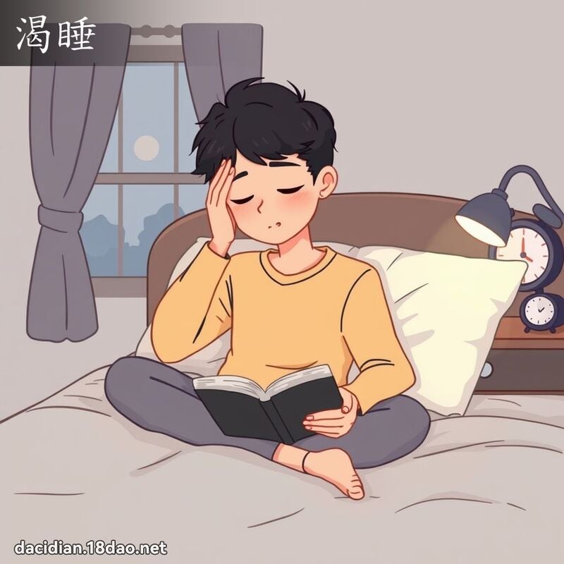 渴睡 - 國語大辭典配圖