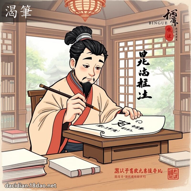 渴笔 - 国语大辞典配图