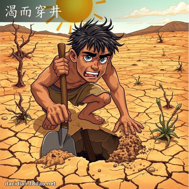 渴而穿井 - 國語大辭典配圖