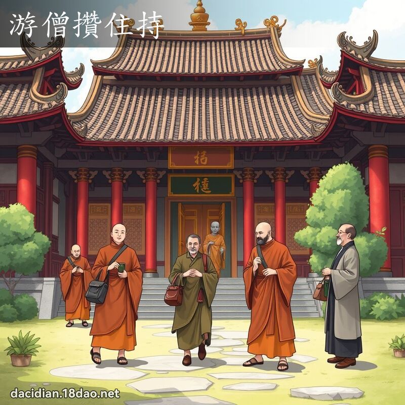 游僧攒住持 - 国语大辞典配图