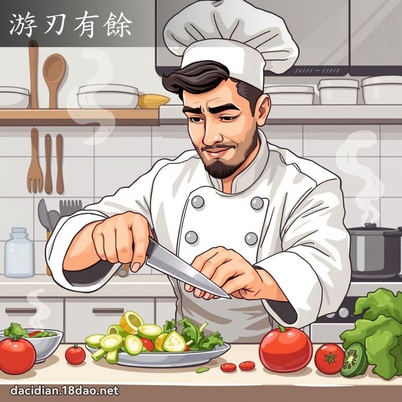 游刃有余 - 国语大辞典配图
