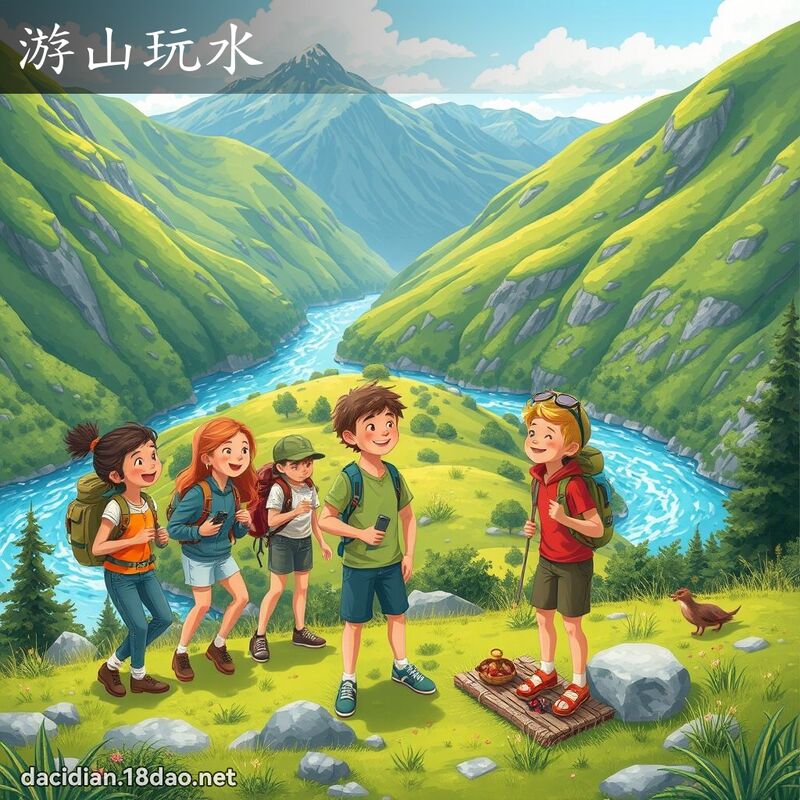 游山玩水 - 國語大辭典配圖