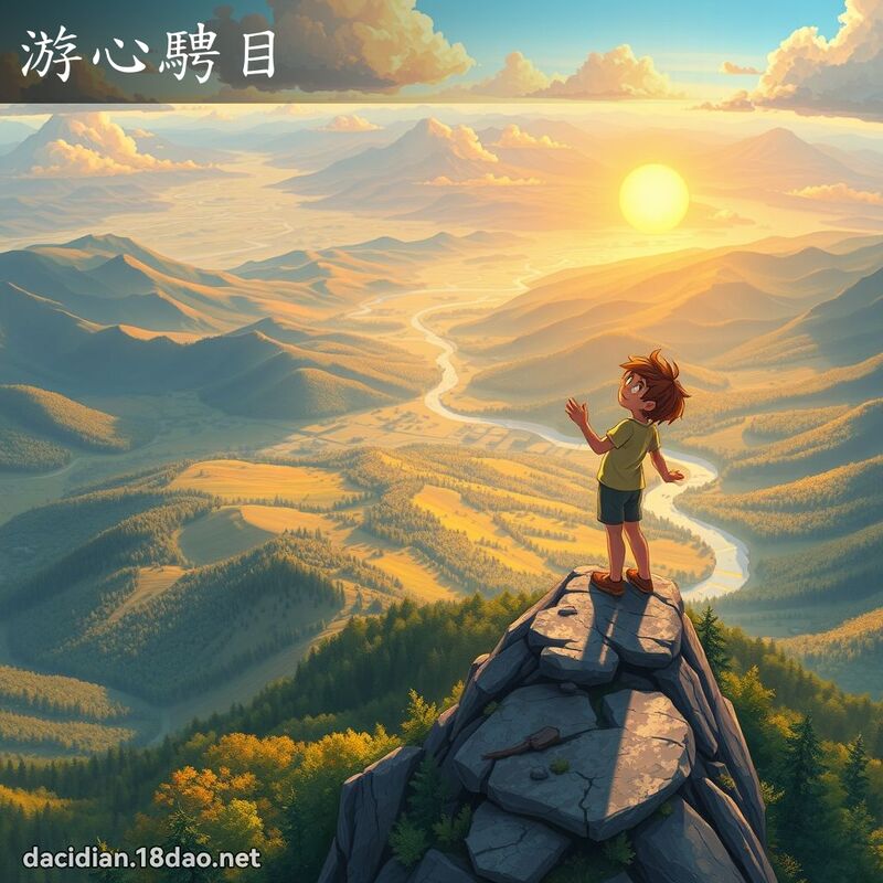 游心騁目 - 國語大辭典配圖