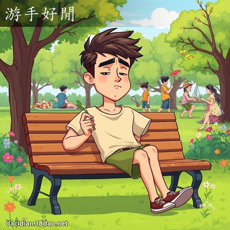游手好闲 - 国语大辞典配图