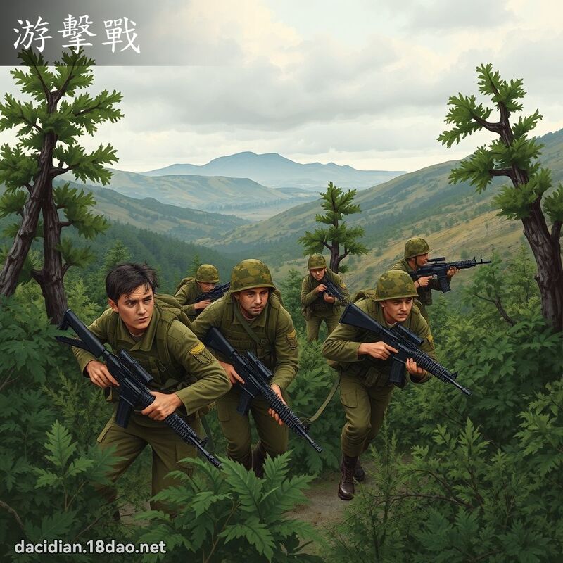 游擊戰 - 國語大辭典配圖
