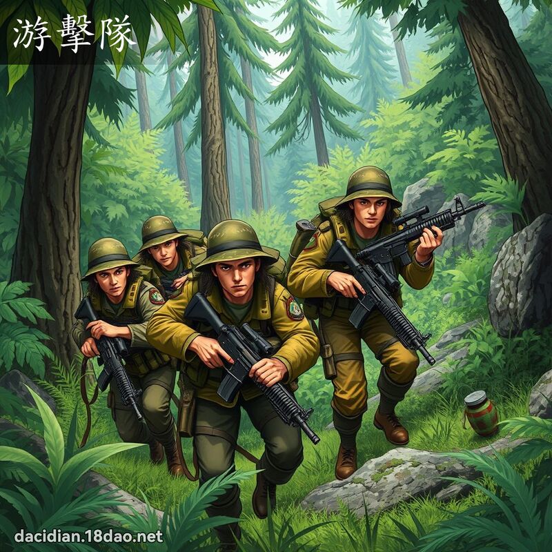 游擊隊 - 國語大辭典配圖