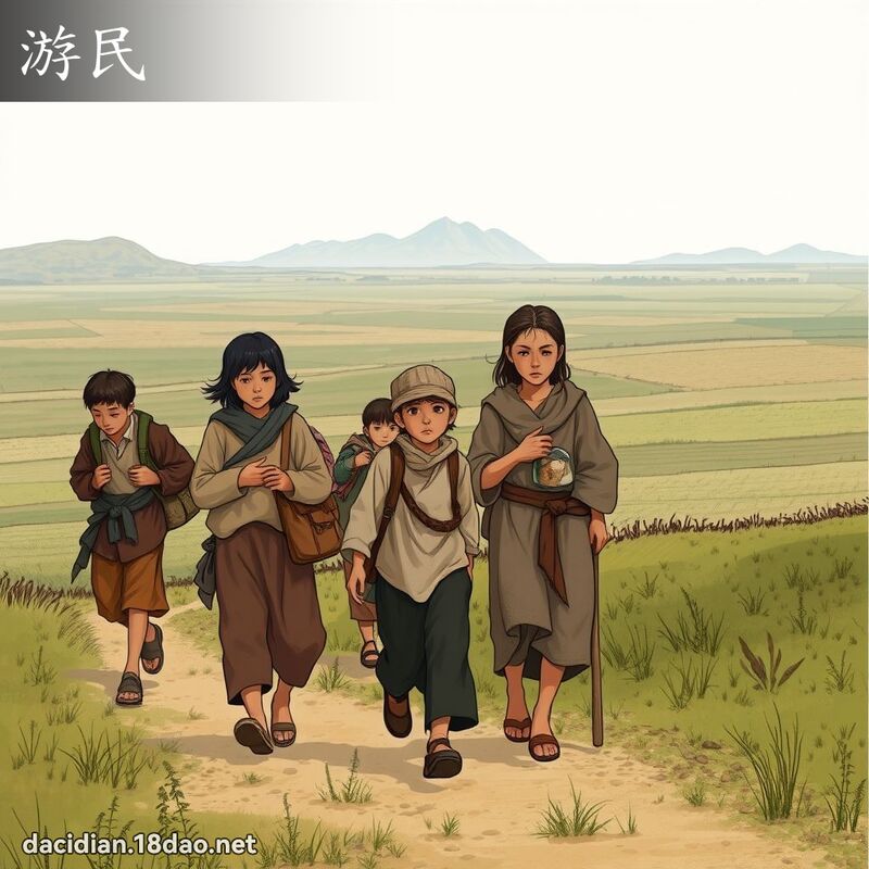 游民 - 國語大辭典配圖