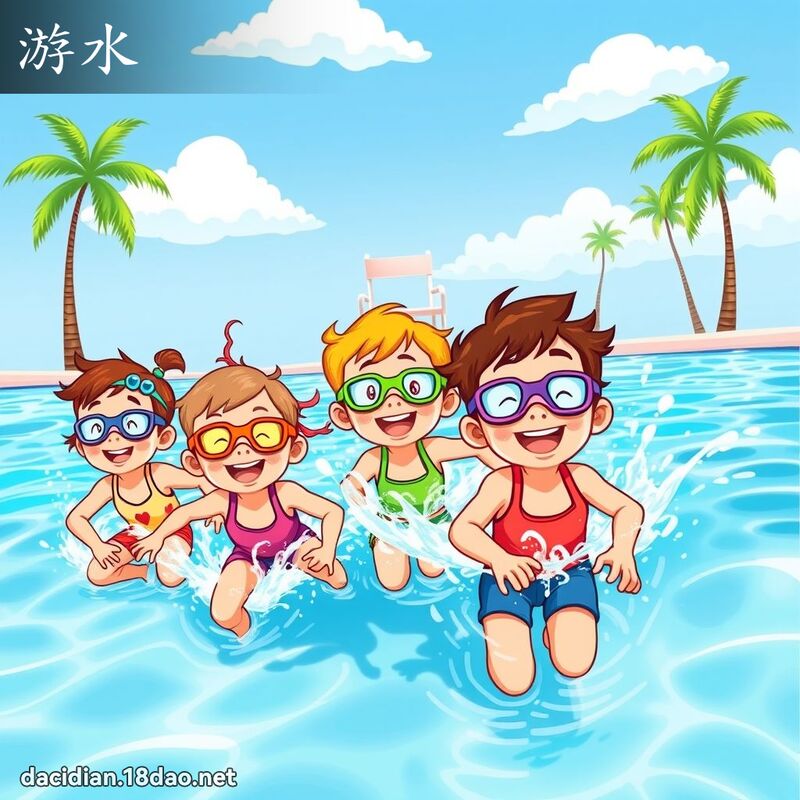 游水 - 國語大辭典配圖