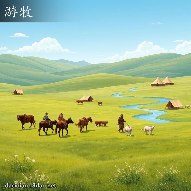 游牧 - 國語大辭典配圖