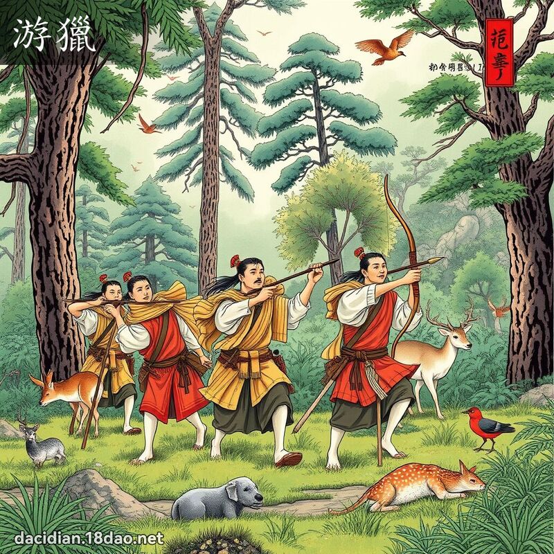 游獵 - 國語大辭典配圖