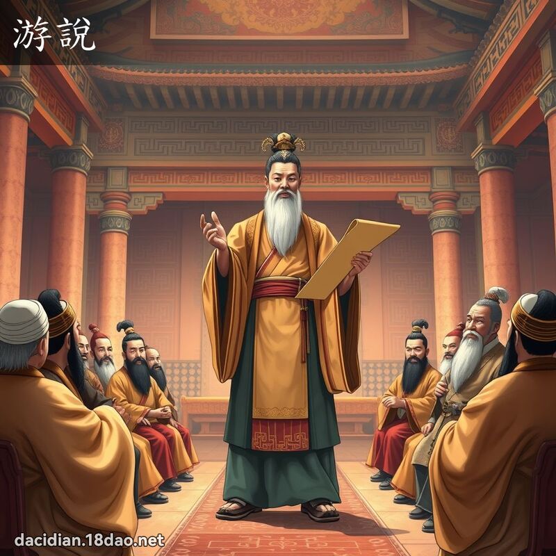 游說 - 國語大辭典配圖