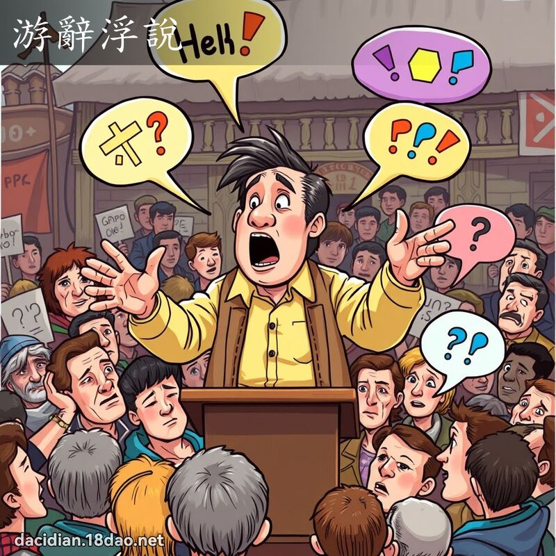 游辭浮說 - 國語大辭典配圖
