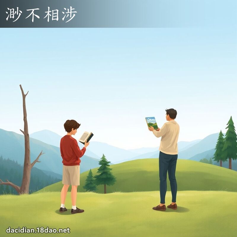 渺不相涉 - 國語大辭典配圖